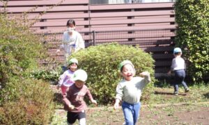 小さい公園だけど、みんなの笑顔は大きいよー！