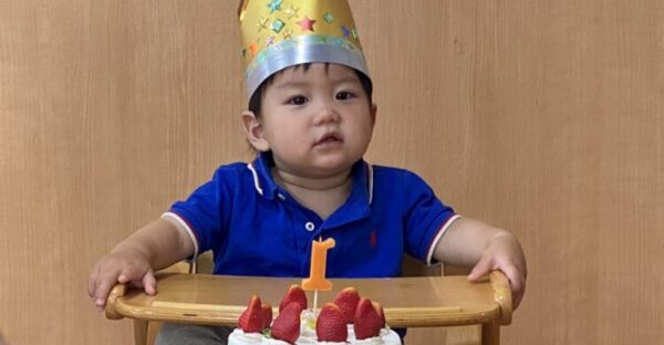 お誕生会で大はしゃぎ(≧▽≦)(6月26日)
