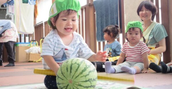 スイカ割りをしました♬(7月16日)