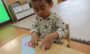 節分の升づくり(豆入れ)